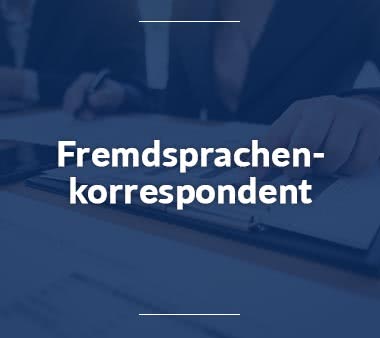 Fremdsprachenkorrespondent Medizinische Fachangestellte