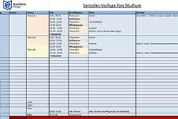 Lernmethoden Lernplan erstellen