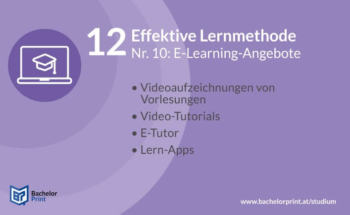 Effektive Lernmethoden 10 E-Learning