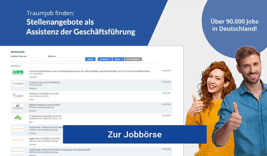 Assistenz der Geschäftsführung Jobs