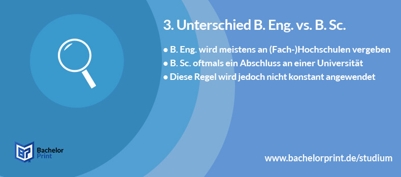 Bachelor of Engineering Unterschied B. Sc.